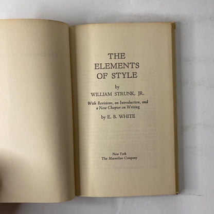 The Elements of Style - William Strunk Jr. - 25th Print - 1968