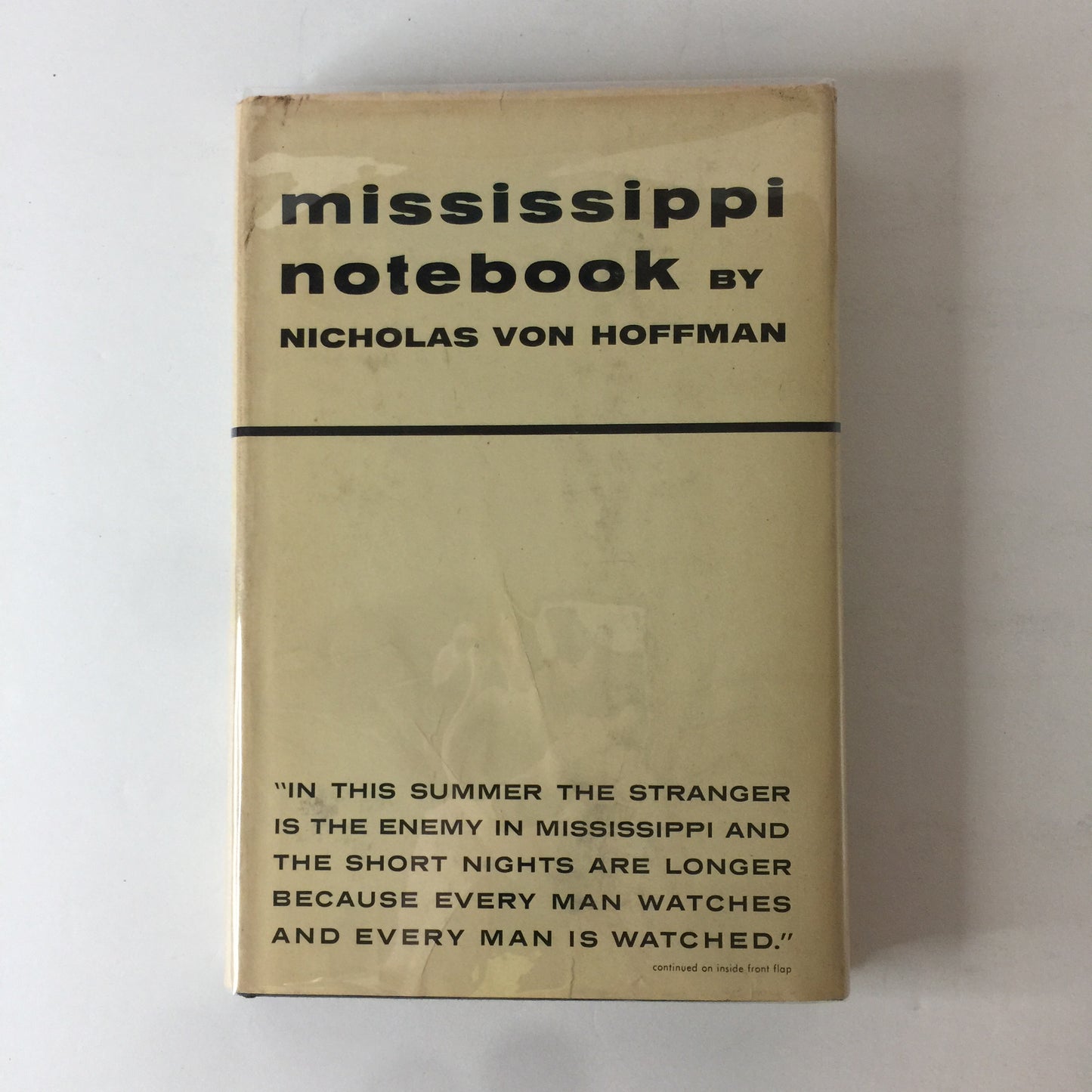 Mississippi Notebook - Nicholas Hoffman - 1964