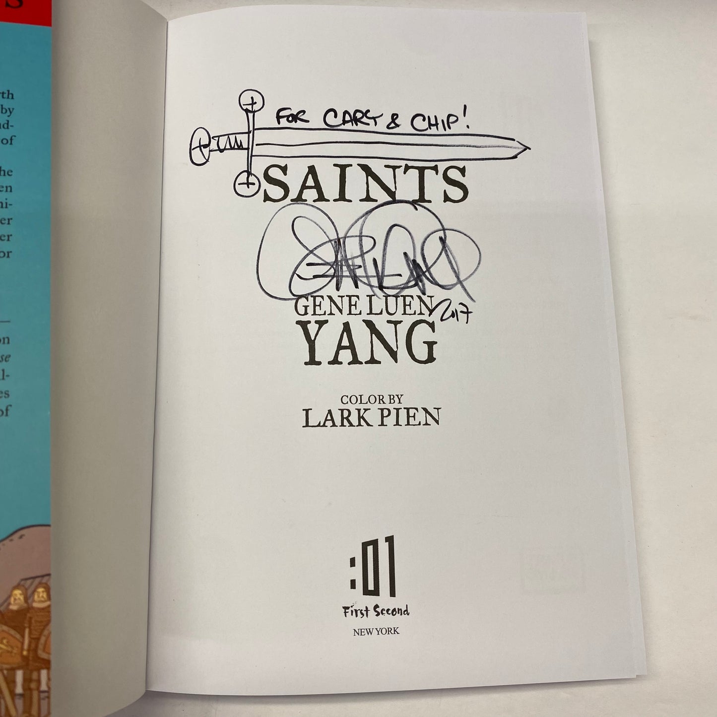 Boxers and Saints - Gene Luen Yang - Signed and Inscribed - 2013