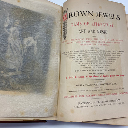 Crown Jewels or Gems of Literature, Art, and Music - Henry Davenport Northrop - 1888