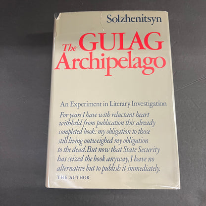 The Gulag Archipelago - Aleksandr Solzhenitsyn - Early Print - 1974