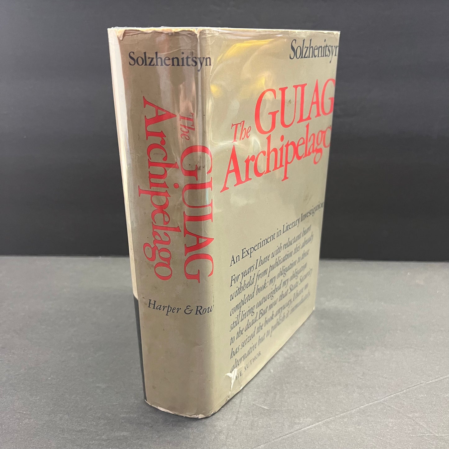 The Gulag Archipelago - Aleksandr Solzhenitsyn - 1st Edition - 1974