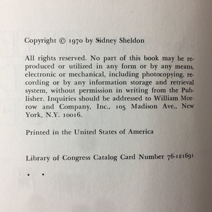 The Naked Face - Sidney Sheldon - 2nd Print - 1970