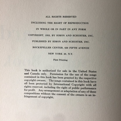 The Noel Coward Song Book - Simon and Schuster - 1953