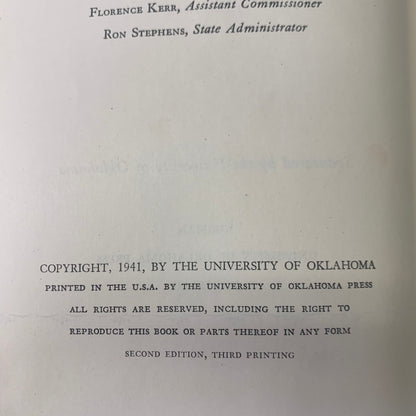 Oklahoma: A Guide to the Sooner State - Various - Includes Map - 1957