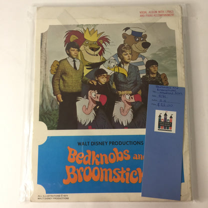 Bedknobs and Broomsticks Musical Score - Author Unknown - 1971