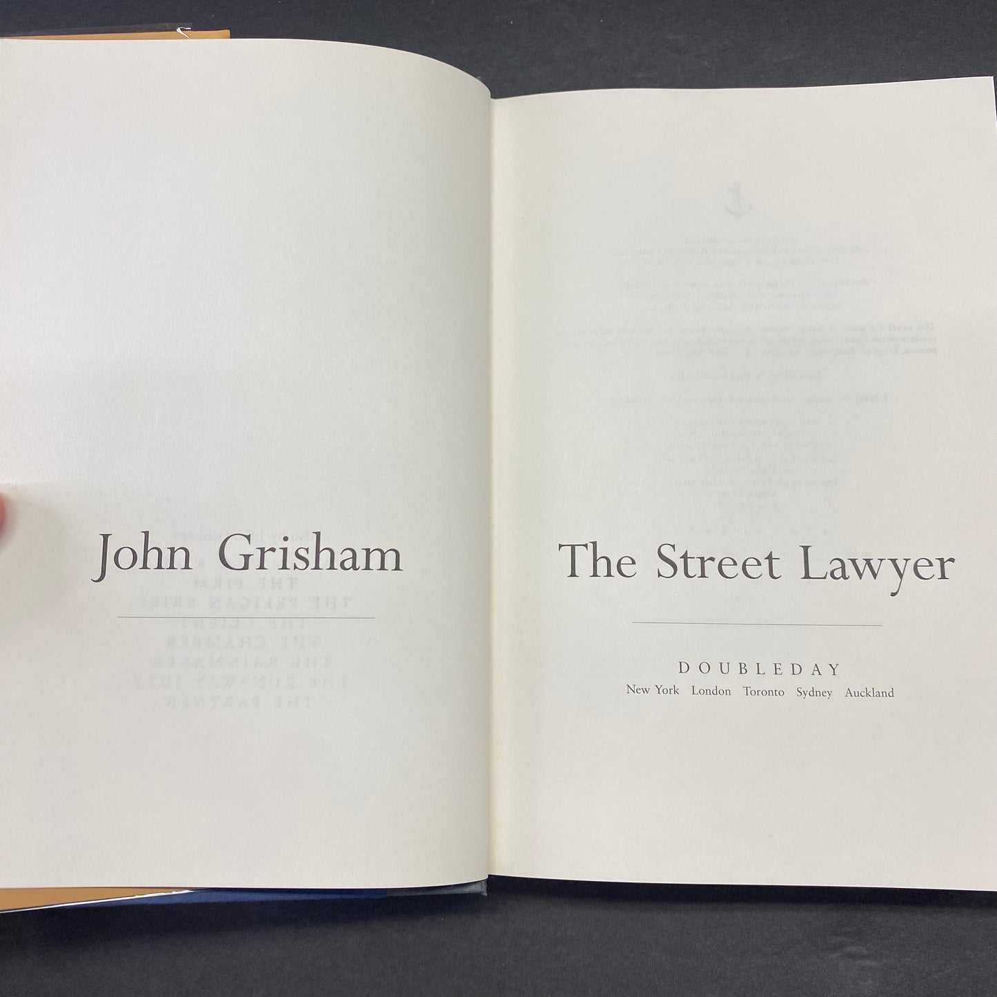 The Street Lawyer - John Grisham - 1st Edition - Signed - 1998