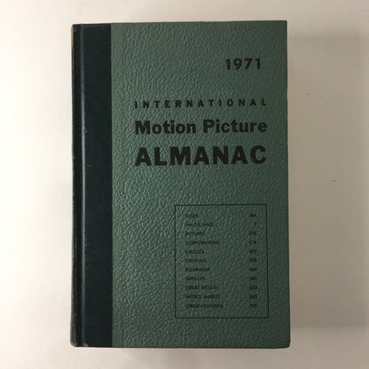 International Motion Picture Almanac - Author Unknown - 1971