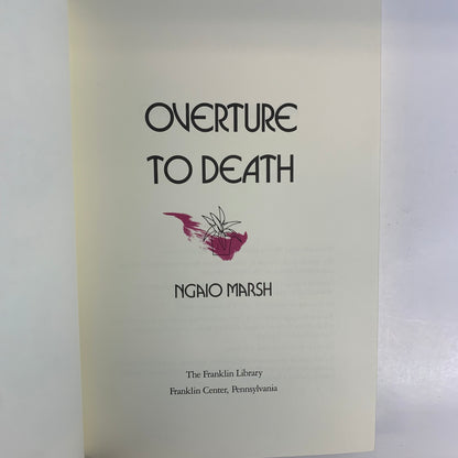 Overture To Death - Ngaio Marsh - Franklin Mystery - 1990