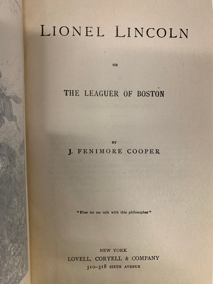 J. Fenimore Cooper’s Works - J. Fenimore Cooper - 4 Volumes - circa 1900s