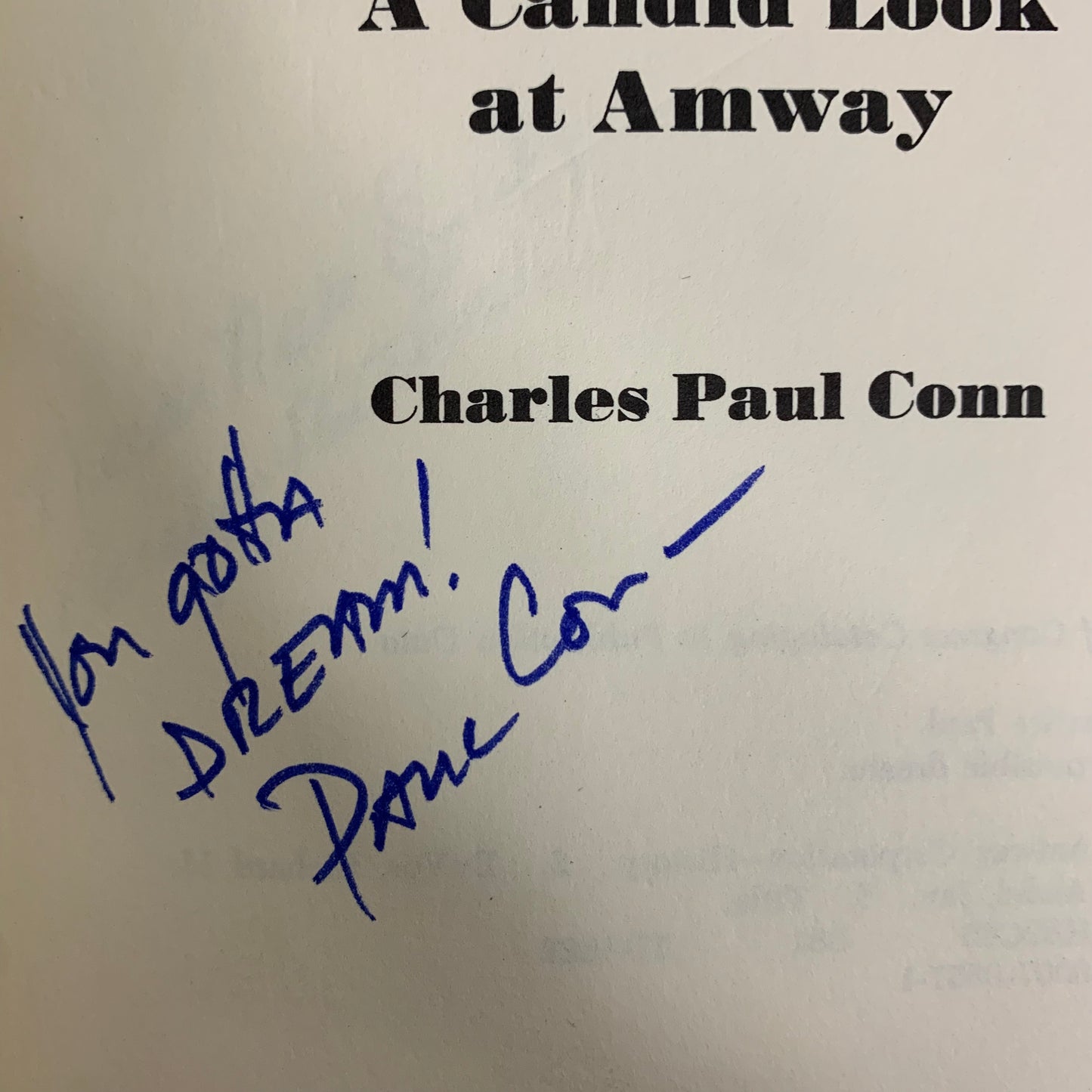 The Possible Dream - Charles Paul Conn - Signed - 1977