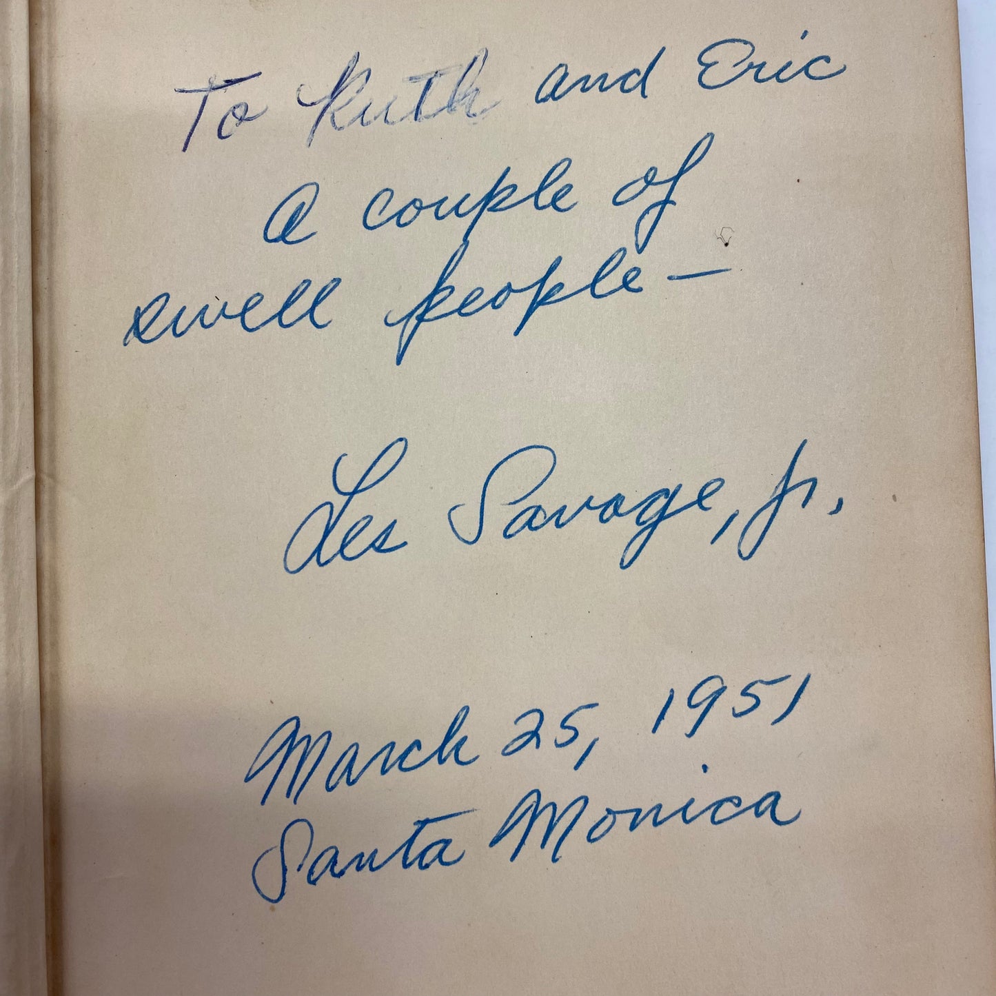 The Hide Hustlers - Les Savage - First Edition - Signed - 1950