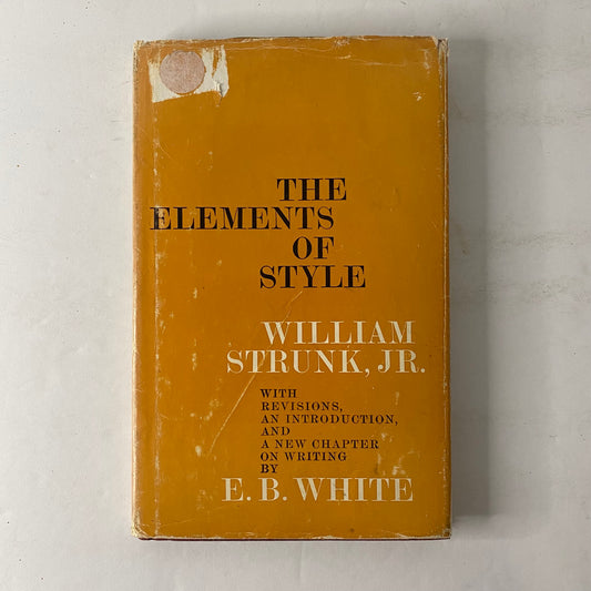 The Elements of Style - William Strunk Jr. - 25th Print - 1968