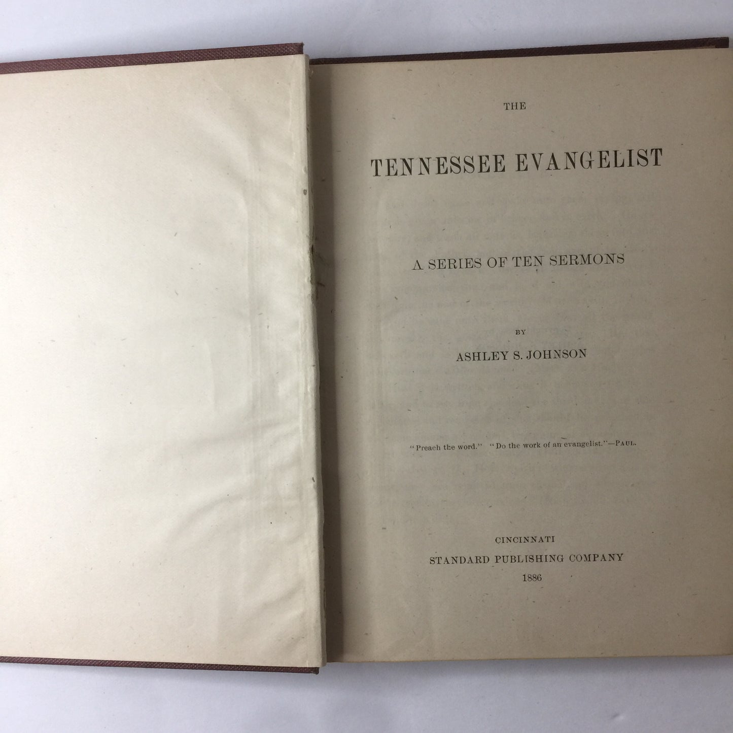 The Tennessee Evangelist - Ashley S. Johnson - 1886