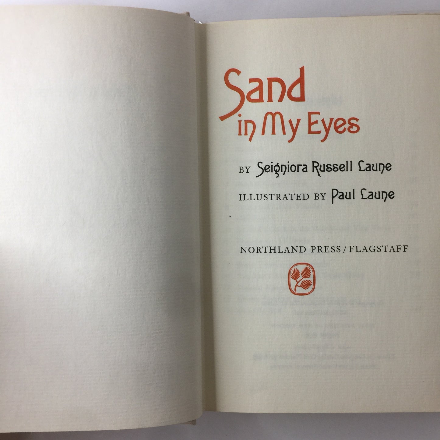 Sand in My Eyes - Seigniora Russel Laune - First Printing - 1974