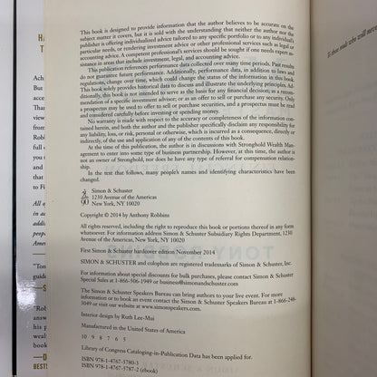 Money: Master The Game - Tony Robbins - Signed - 2014