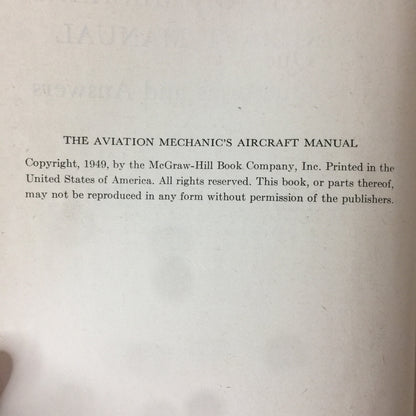 Aviation Mechanics Aircraft Manual - John Vale Jr. - 1945