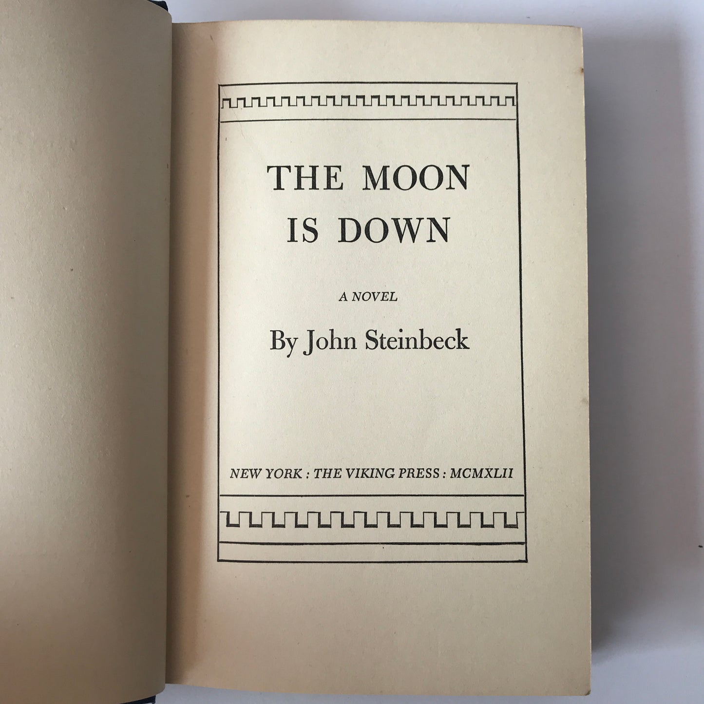 The Moon is Down- John Steinbeck - 1st Edistion, 2nd State - 1942