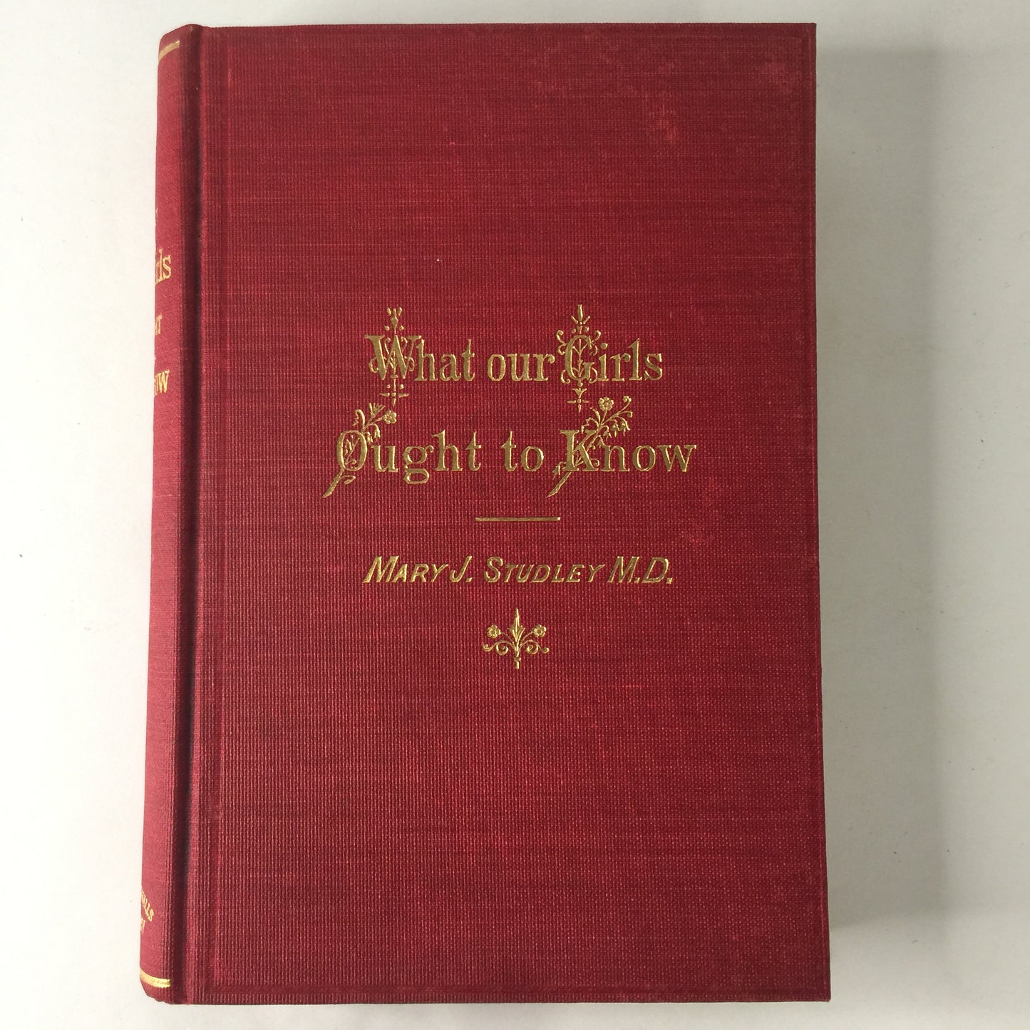 What Our Girls Ought To Know - Mary J. Studley M. D. - 1882