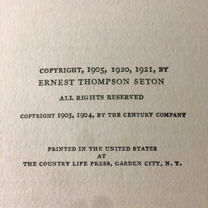 Woodland Tales - Ernest Thompson Seton - Vol. 5 - 1925