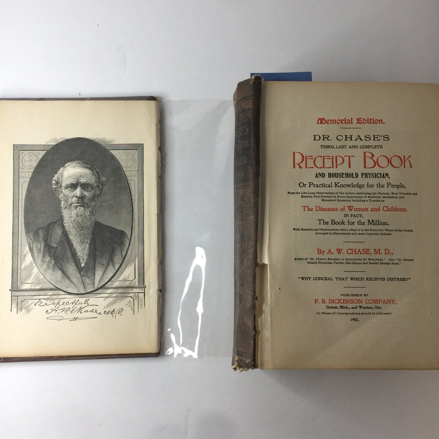 Dr. Chase’s Third, Last and Complete Recipe Book - A. W. Chase - 1902