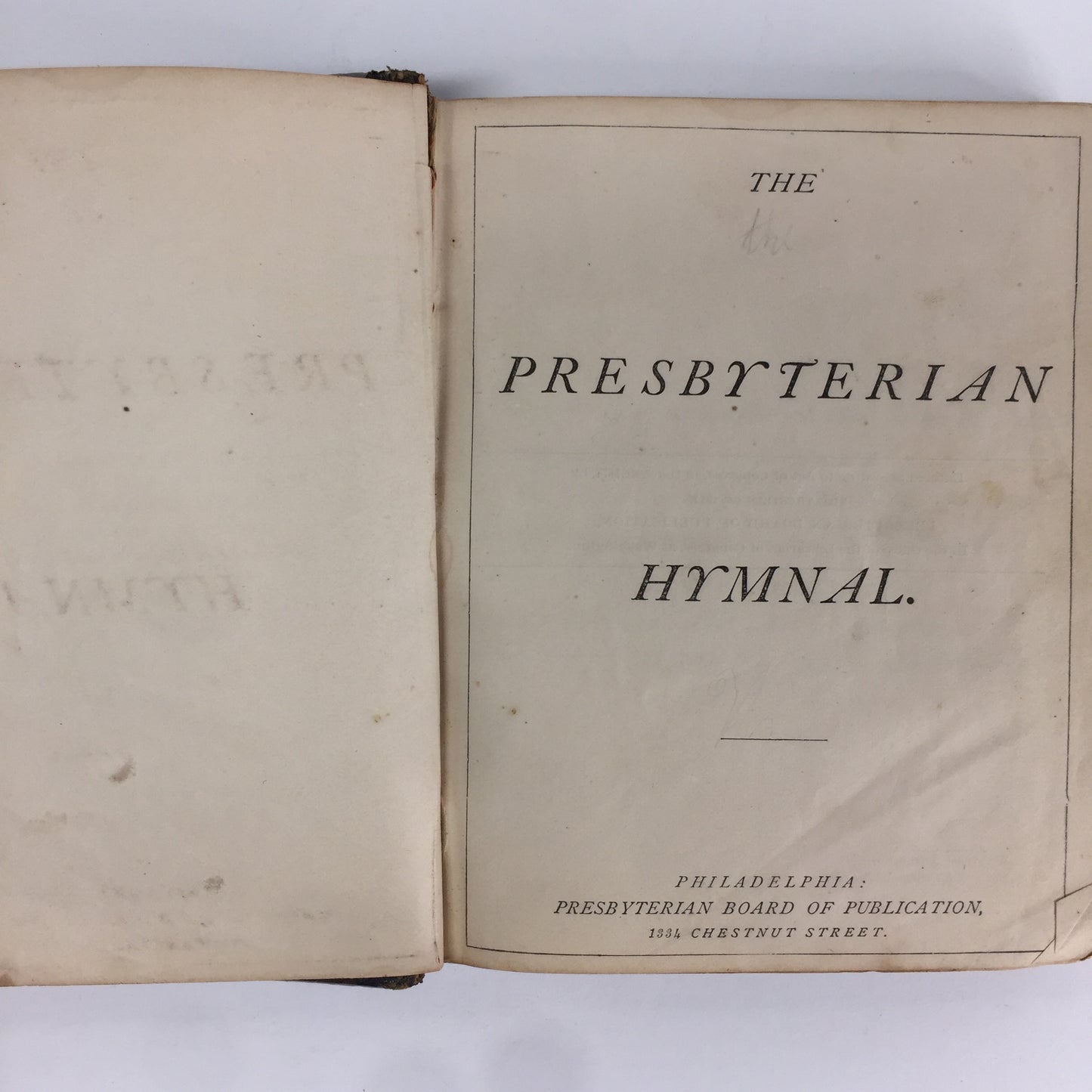 The Presbyterian Hymnal - Presbyterian Board of Publication - 1874