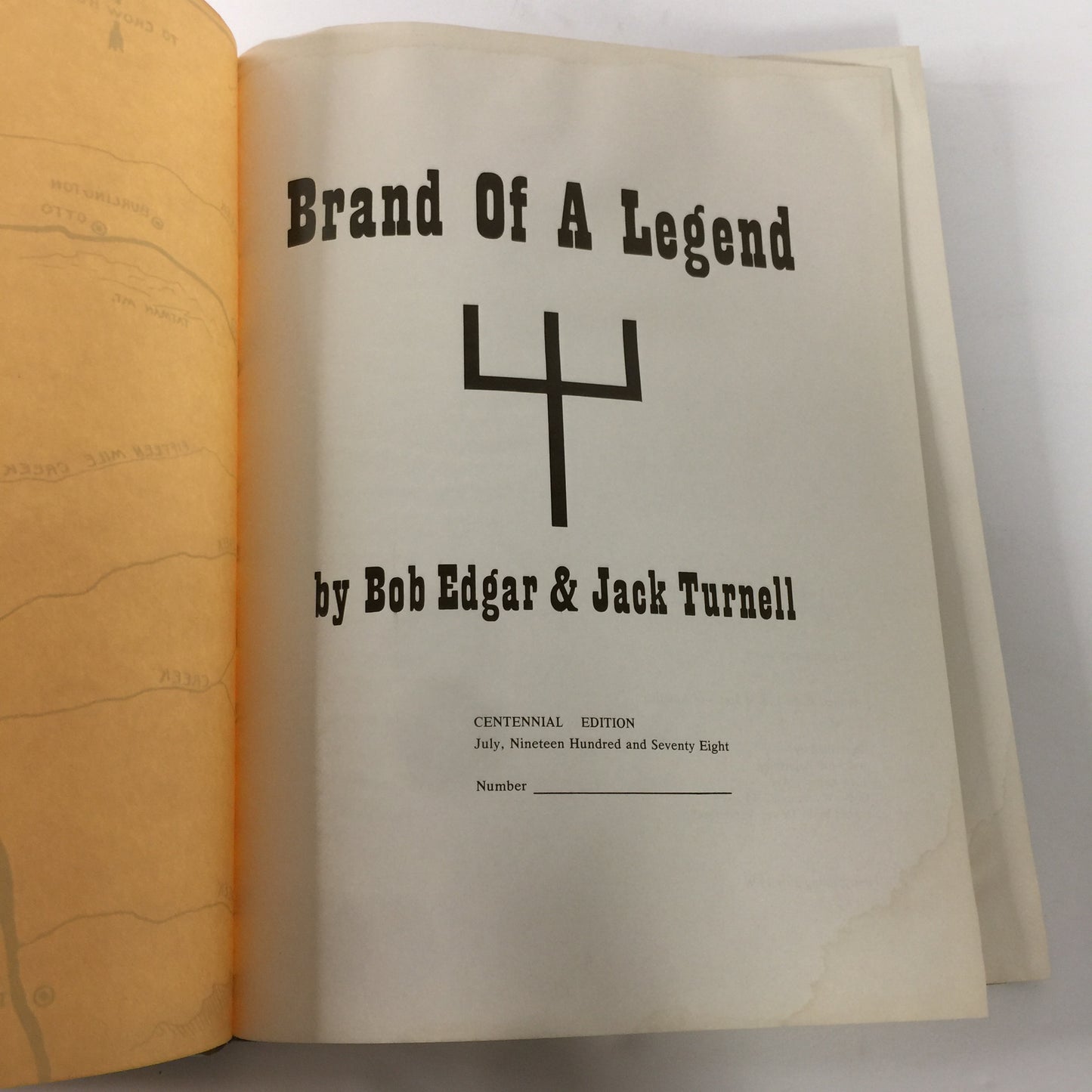 Brand of A Legend - Edgar and Turnell - 1st Edition - 1978