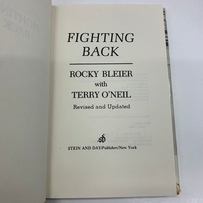 Fighting Back - Rocky Bleier with Terry O’Neil - Signed - 1984