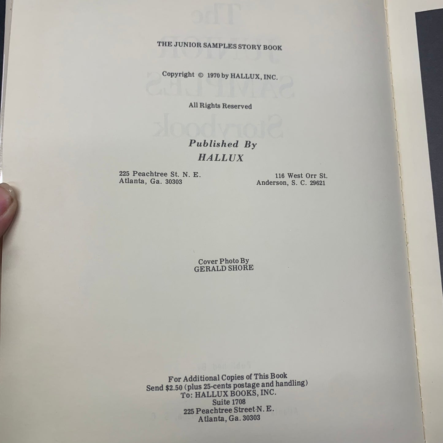 The Junior Samples Storybook - Author Unknown - 1970