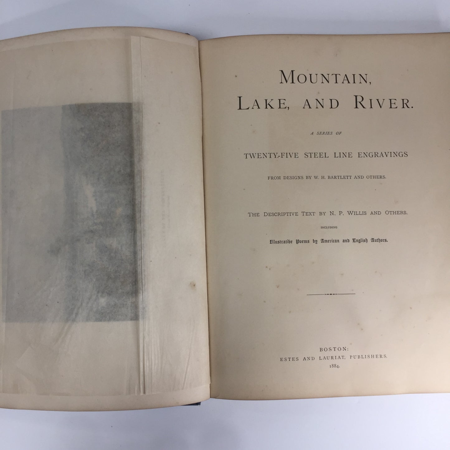Mountain, Lake, and River - N. P. Willis and Others - 1884