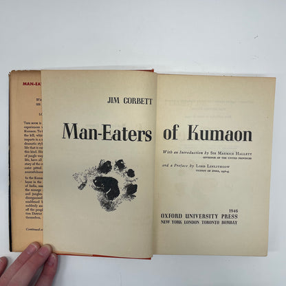 Man-Eaters of Kumaon - Jim Corbett - First American Edition - 1946