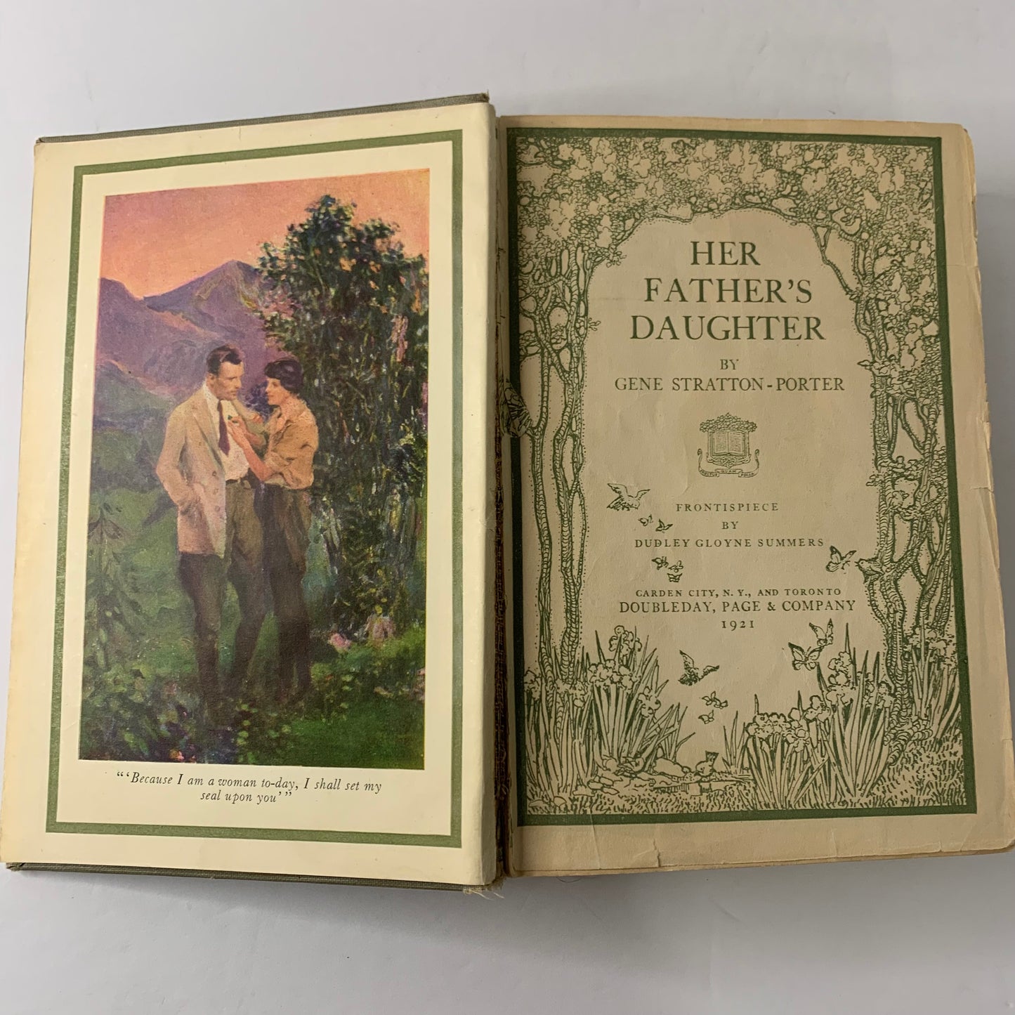 Her Father’s Daughter - Gene Stratton Porter - 1st Edition - 1921