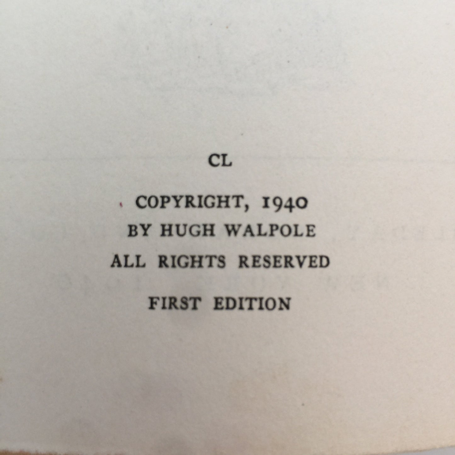 The Bright Pavilions - Hugh Walpole - 1st Edition - 1940