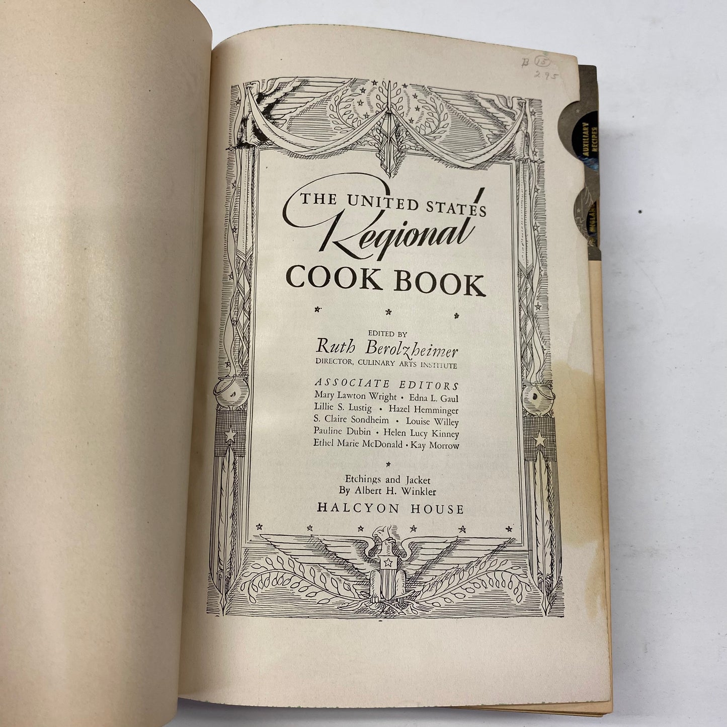 The United States Regional Cook Book - Ruth Berolzheimer - 1947