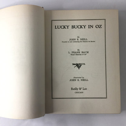 Lucky Bucky in Oz - John R. Neill - Reprint - 1942