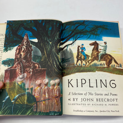 Kipling: A Selection of his Stories and Poems - John Beecroft - 2 Volumes - 1956