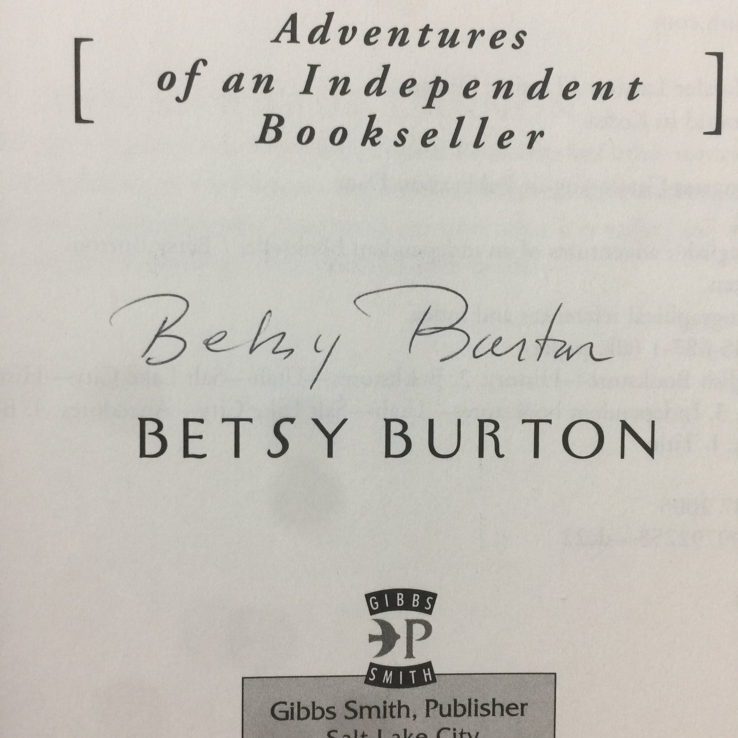 The King’s English - Betsy Burton - Signed - 2005