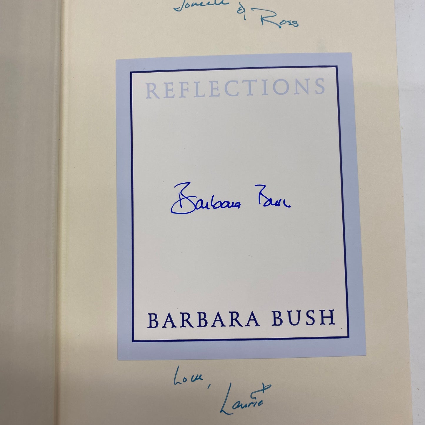 Reflections: Life After the White House - Barbara Bush - Signed - 1st Edition - 2003