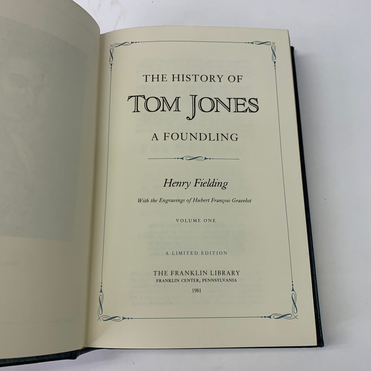 The History of Tom Jones - Henry Fielding - 2 Volumes - Franklin Library - 1981