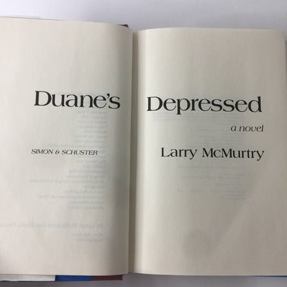 Duane’s Depressed - Larry McMurtry - Signed - 1st Edition - 1999