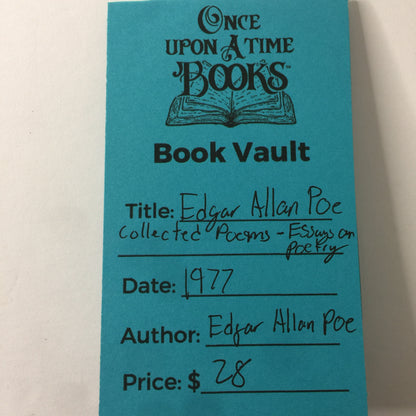 Collected Poems: Essays on Poetry - Edgar Allan Poe - Franklin Library - 1977