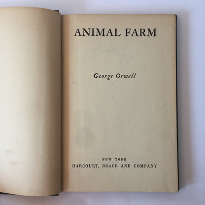 Animal Farm - George Orwell - Early Printing - Book Club Editions - 1946