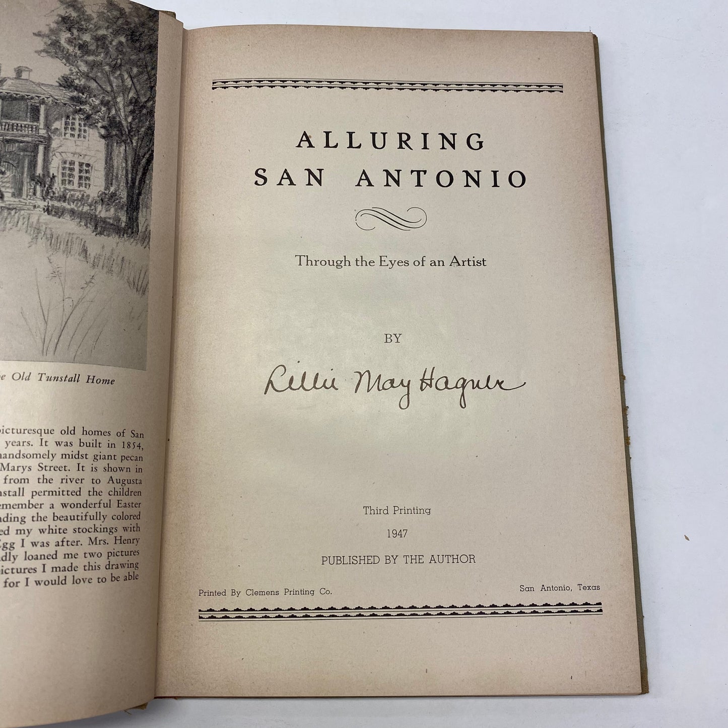 Alluring San Antonio - Lillie May Hagner - 3rd Print - Signed - 1845