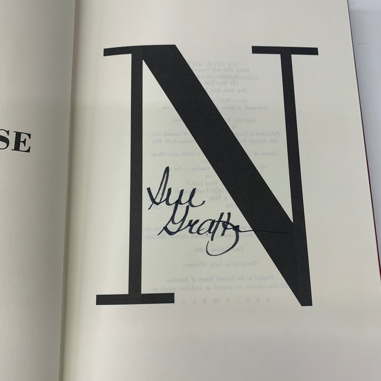 N is for Noose - Sue Grafton - Signed - 1998