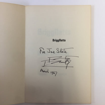 Briggflatts - Basil Bunting - Inscribed - Fulcrum Press - 1966