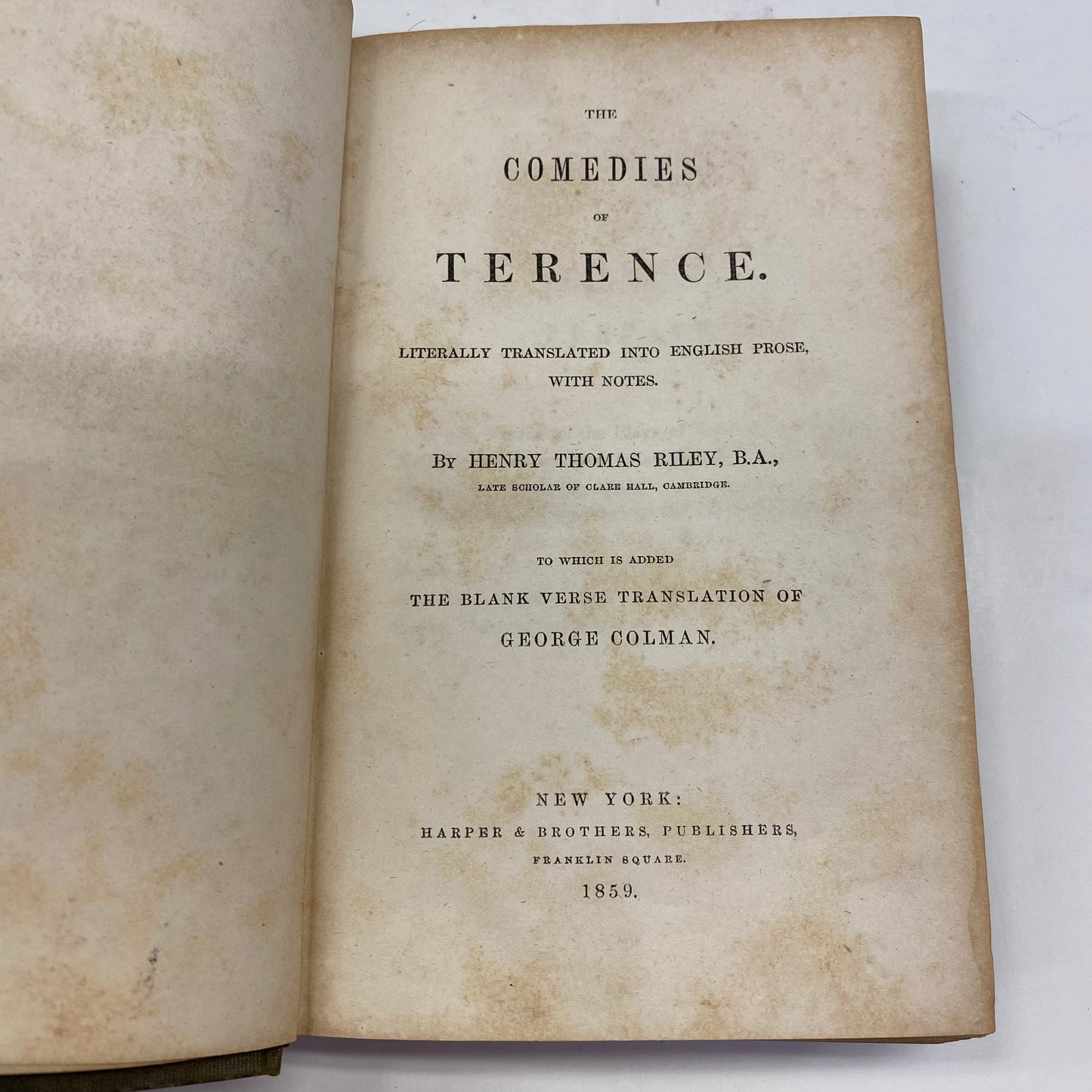 The Comedies of Terence - Henry Thomas Riley - 1859