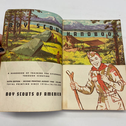 Boy Scout Handbook - Various - 6th Edition - 2nd Printing - 1960