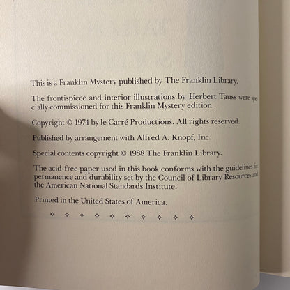 Tinker, Tailor, Soldier, Spy - John Le Carré - Franklin Library - 1988