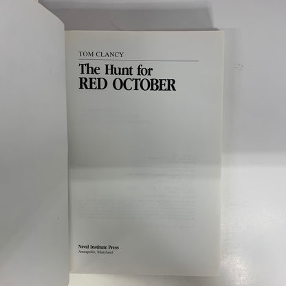 The Hunt For Red October - Tom Clancy - 11th Print - 1984