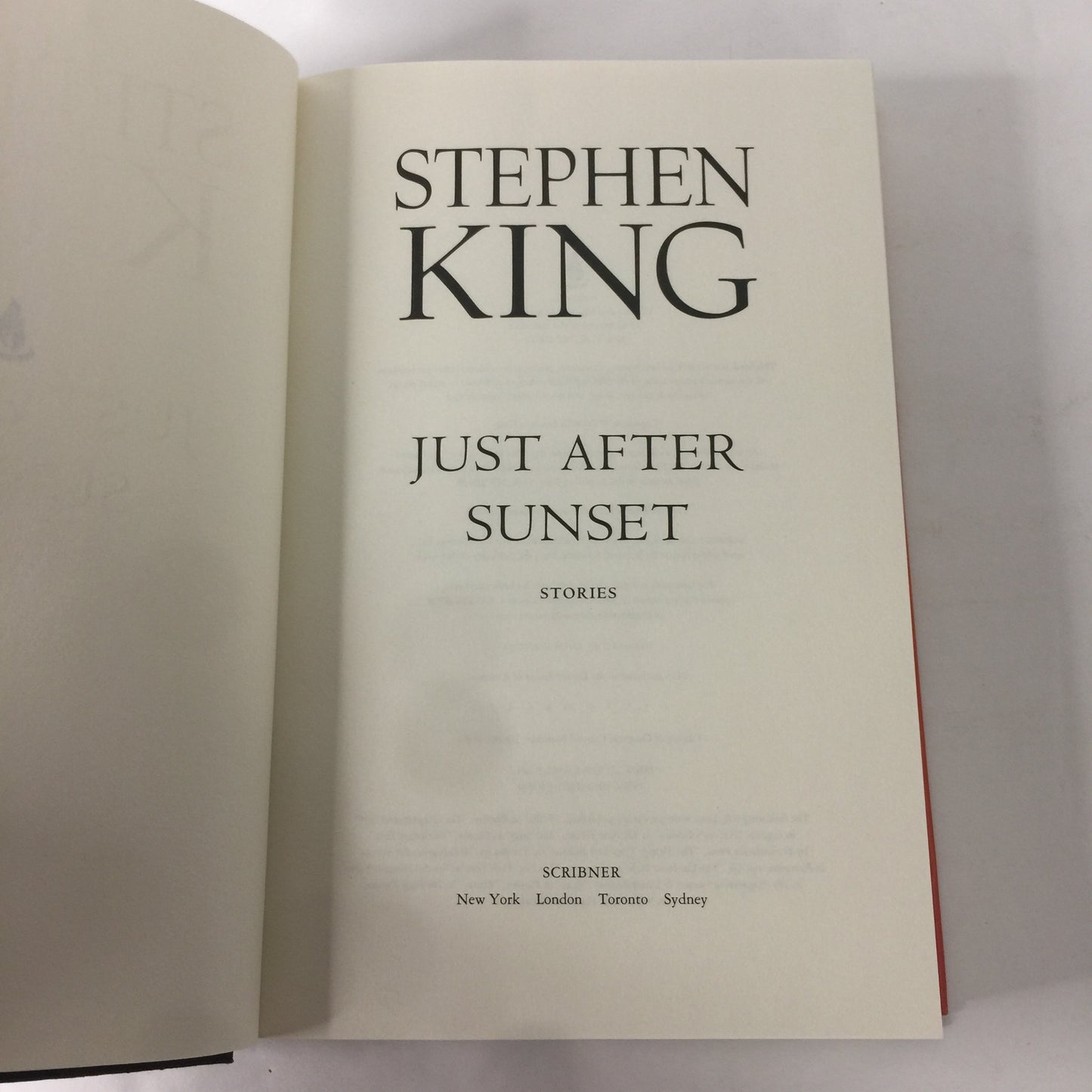 Just After Sunset - Stephen King - 1st Edition  - 2008